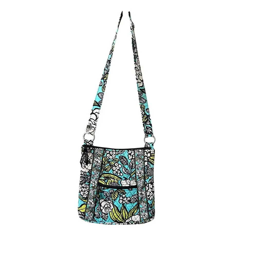 Vera Bradley Island Blooms Retired Crossbody Purse - Picture 1 of 4